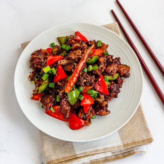 Quick Easy Szechuan Chicken Stir - Recipe photo by Priyanka DK