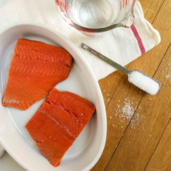 How to Brine Salmon - Recipe photo by peelwithzeal