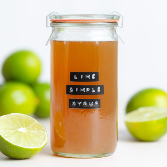 Lime Simple Syrup - Recipe photo by thehealthfulideas