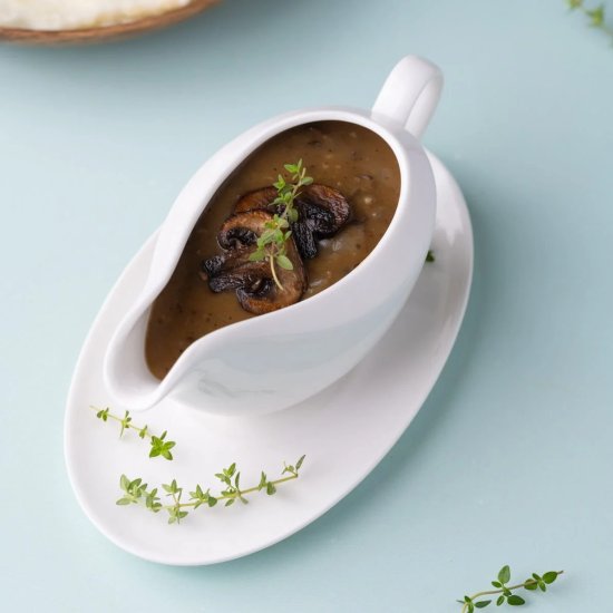 30-Minute Vegan Mushroom Gravy - Recipe photo by marleysmenu