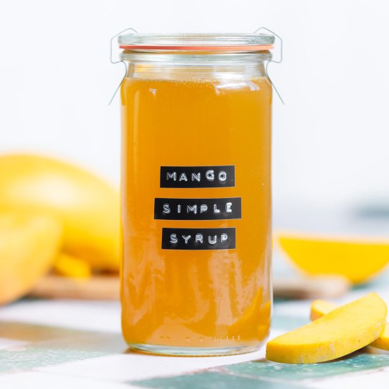 Mango Simple Syrup - Recipe photo by thehealthfulideas