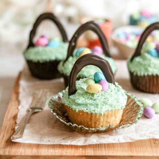 Easter Basket cupcakes - Recipe photo by vanillafrost4