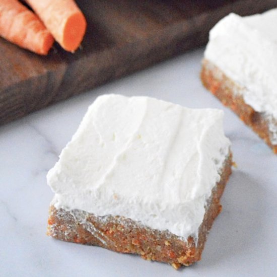 No Bake Low Carb Carrot Cake Bars - Recipe photo by Foodie Love