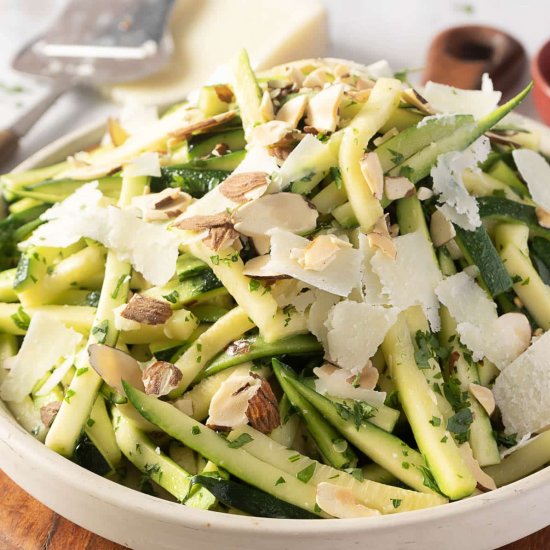Sauteed Zucchini with Pecorino - Recipe photo by peelwithzeal