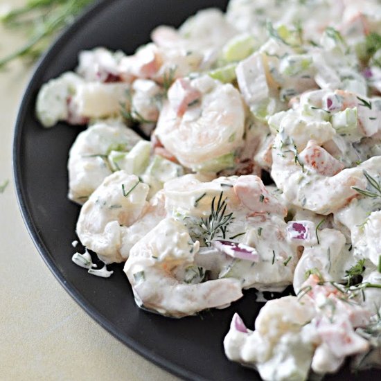 Keto Creamy Shrimp Salad - Recipe photo by Foodie Love