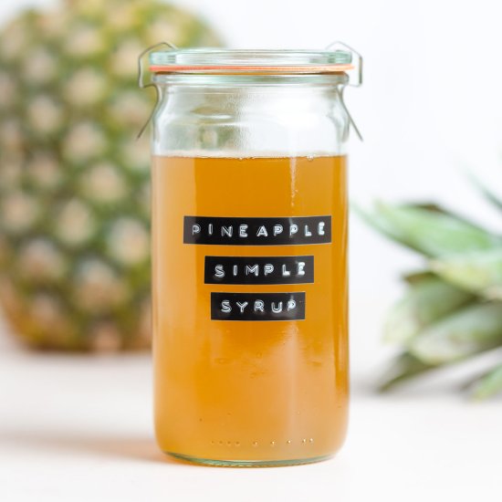 Pineapple Simple Syrup - Recipe photo by thehealthfulideas