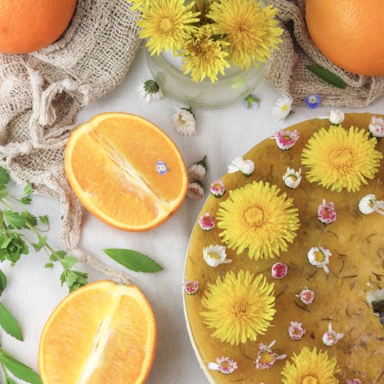 Orange Dandelion Cake - Recipe photo by Food Nutters