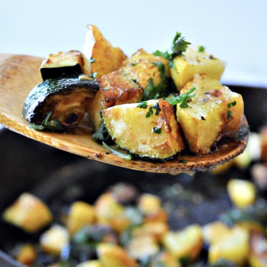 Garlic Butter Zucchini & Squash - Recipe photo by Foodie Love