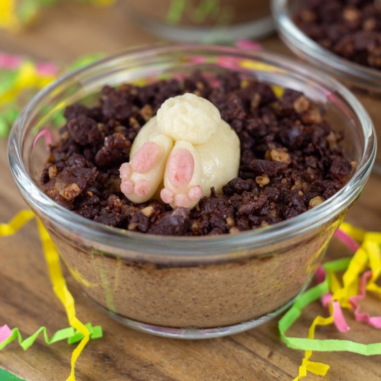 easter dirt cups - Recipe photo by Wee Little Vegans