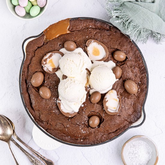 Easter Egg Cookie Skillet - Recipe photo by spicyicecream