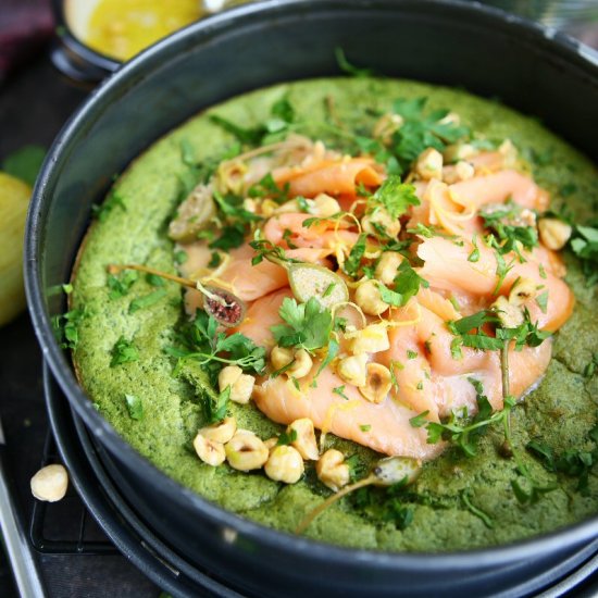 Spring Pancake with Smoked Salmon - Recipe photo by Taste of Home