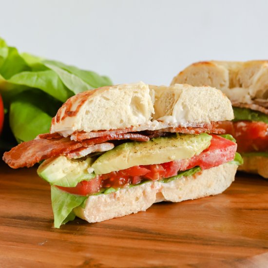 Bagel BLT with Avocado - Recipe photo by thedarlingapron