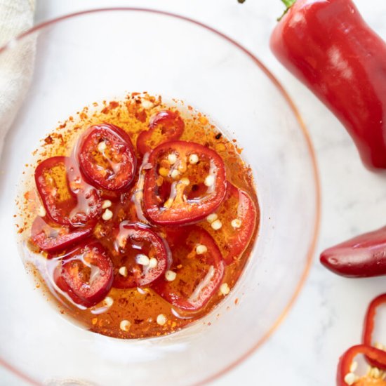 BEST homemade Hot Honey - Recipe photo by a zest for life