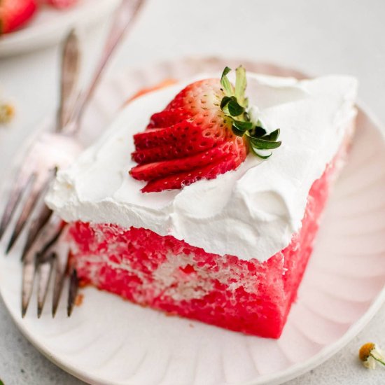 Jello Poke Cake - Recipe photo by TheSaltyMarshmallow