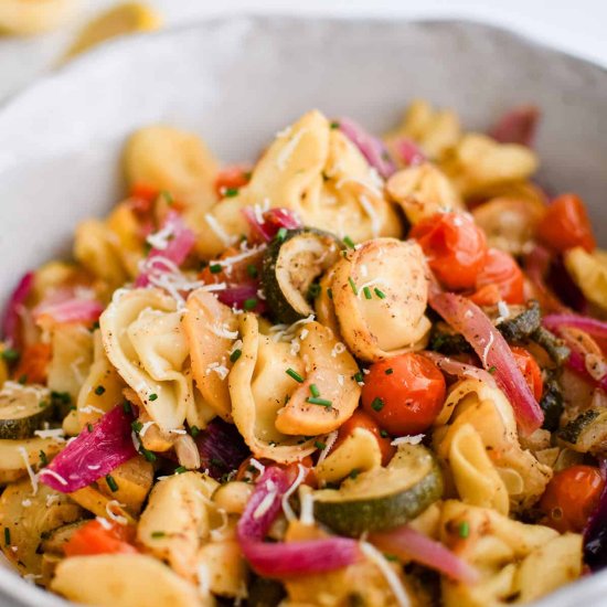 Roasted Veggie Tortellini - Recipe photo by TheSaltyMarshmallow