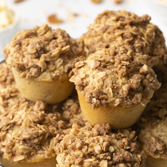 Cinnamon Oatmeal Muffins - Recipe photo by Grits and Pinecones