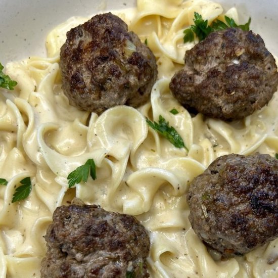 Swedish Meatballs - Recipe photo by thewholesomespoon