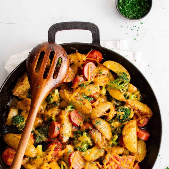 Sausage Potato Broccoli Skillet - Recipe photo by TheSaltyMarshmallow