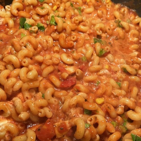 Tex-Mex Pasta - Recipe photo by thewholesomespoon