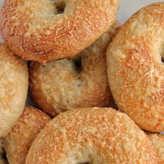 Asiago Bagels (6 Ingredients) - Recipe photo by homebodyeats