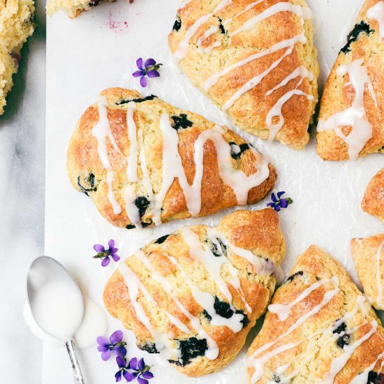 Sourdough Blueberry Scones - Recipe photo by elleandpear