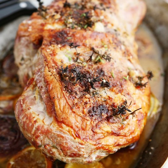 Roast Leg of Lamb with Anchovy - Recipe photo by Taste of Home