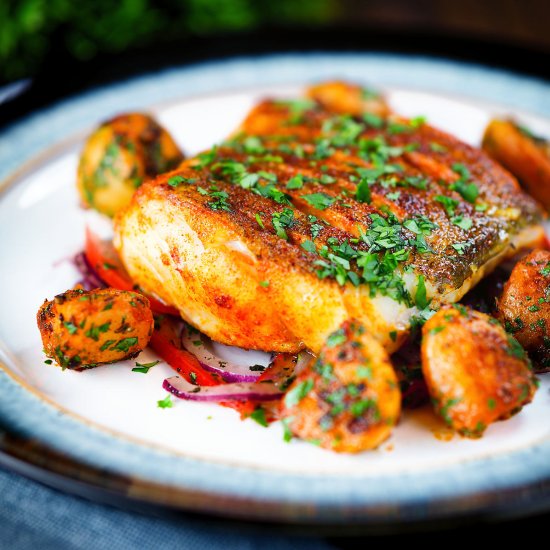 Pan Fried Curried Cod - Recipe photo by Brian Jones