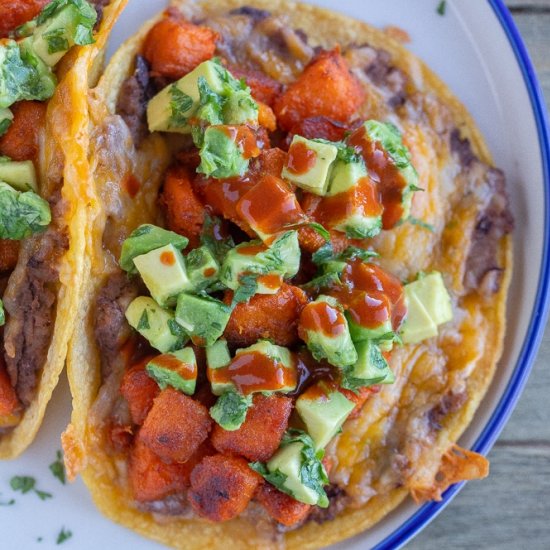 Sweet Potato Tacos - Recipe photo by She Likes Food