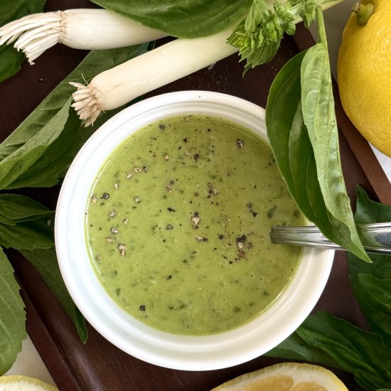 Lemon Basil Vinaigrette - Recipe photo by StyleandGrace