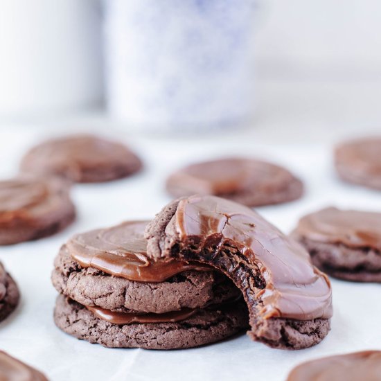 Shortcut Texas Sheet Cake Cookies - Recipe photo by The Cookin Chicks