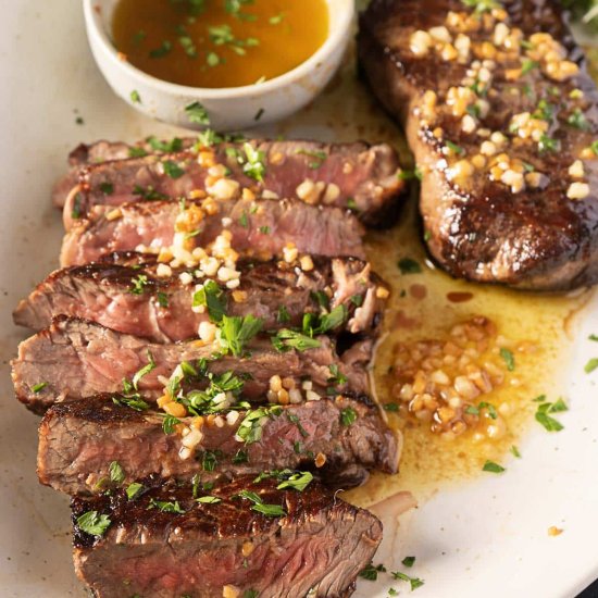 Garlic Butter Steak - Recipe photo by peelwithzeal
