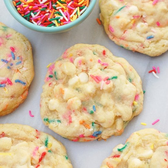 Levain Funfetti sugar cookies - Recipe photo by evabakes