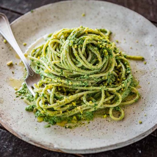 Pistachio Pesto - Recipe photo by ColeyCooks