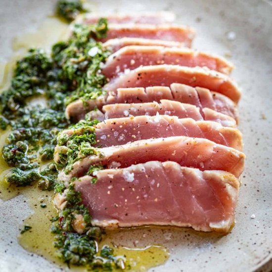 Seared Tuna Steaks - Recipe photo by ColeyCooks