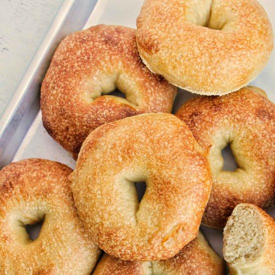 Plain Bagel Recipe (5 Ingredients) - Recipe photo by homebodyeats