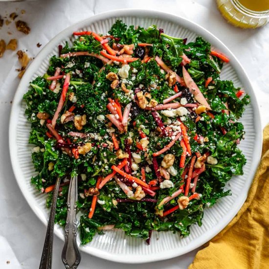 Fall Harvest Salad with Kale - Recipe photo by ColeyCooks