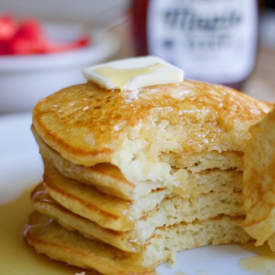Easy Homemade Pancakes Without Milk - Recipe photo by lanebakery