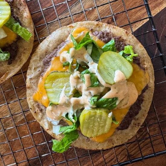 Big Mac Tacos (Smash Burger Tacos) - Recipe photo by aflavorfulbite