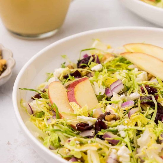 Shaved Brussels Sprouts Salad - Recipe photo by livingchirpy