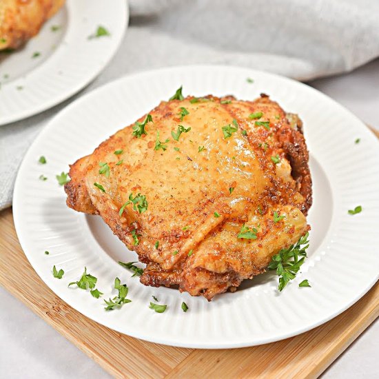 Baked Honey Garlic Chicken Thighs - Recipe photo by Foodie Love