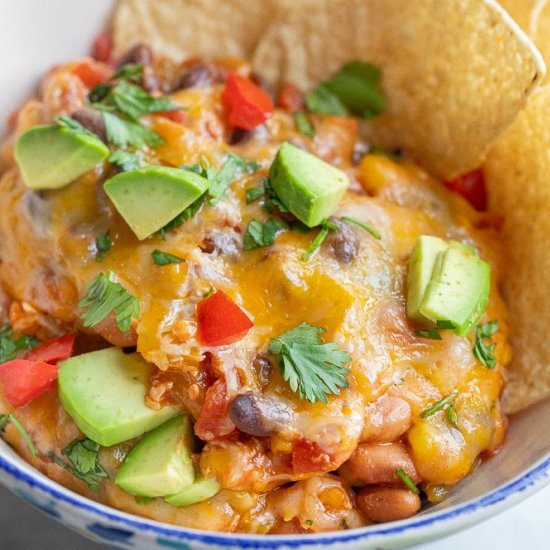 Vegetarian Taco Skillet - Recipe photo by She Likes Food
