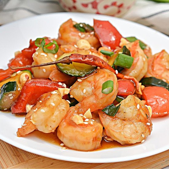 Keto Kung Pao Shrimp - Recipe photo by Foodie Love
