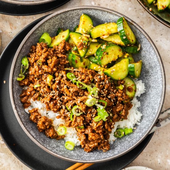 Gochujang Beef Bowls - Recipe photo by sugarsaltmagic