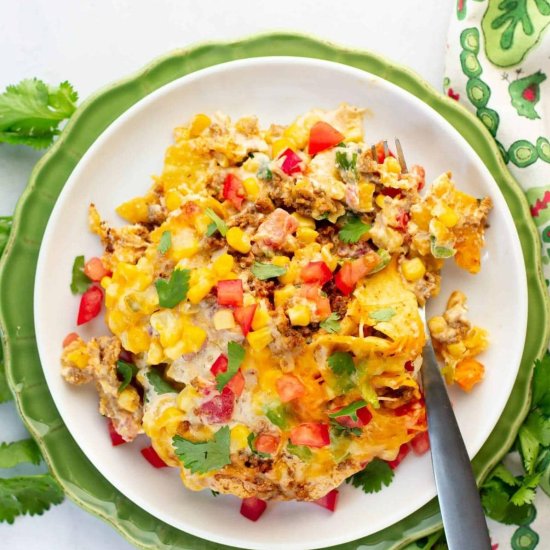 Mexican Casserole with Ground Beef - Recipe photo by Intentional Hospitality