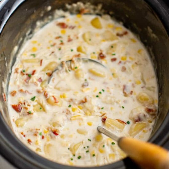 Crockpot Corn Chowder - Recipe photo by TheSaltyMarshmallow
