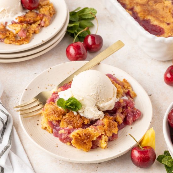 Cherry Pineapple Dump Cake - Recipe photo by TheChaoticTable