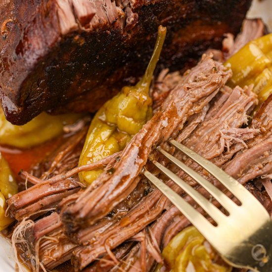 Slow Cooker Mississippi Pot Roast - Recipe photo by dashfordinner
