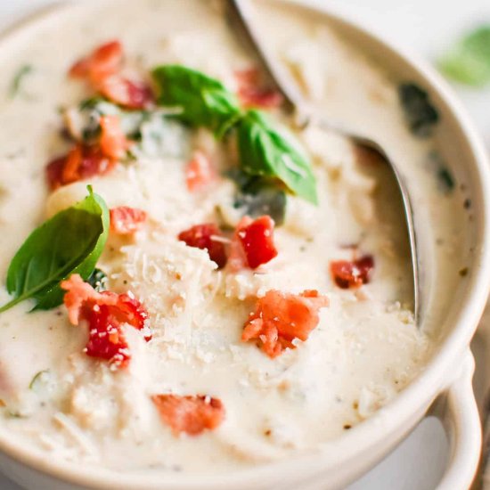 Chicken Gnocchi Soup - Recipe photo by TheSaltyMarshmallow