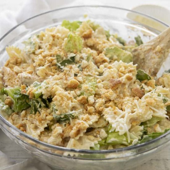 Caesar Pasta Salad - Recipe photo by TheSaltyMarshmallow