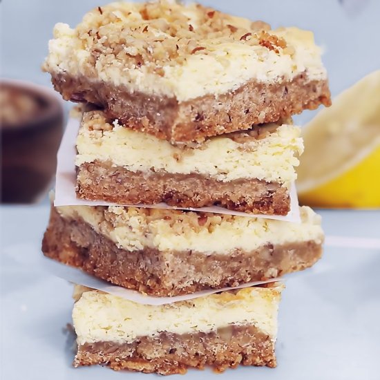 Easy Lemon Cheesecake Squares - Recipe photo by seasonedkitchen